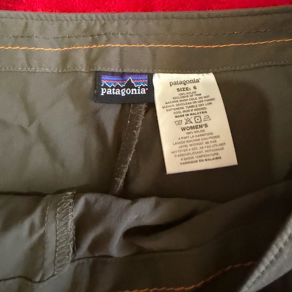 Patagonia Olive Green SZ 6 Skort Perfect With Liner High Waisted Flattering Cute - Picture 12 of 12